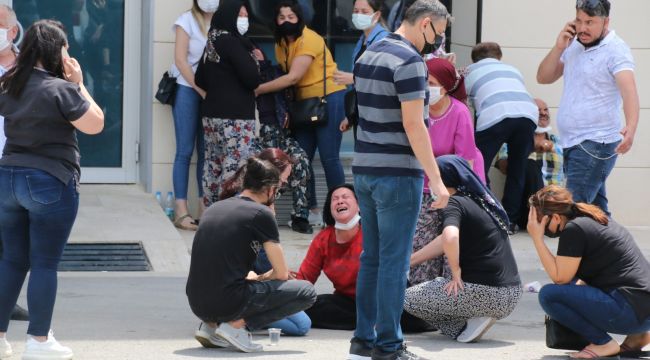 Morg önünde bir annenin feryadı