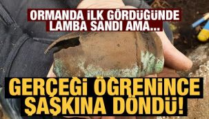 Ormanda yürürken hazine buldu