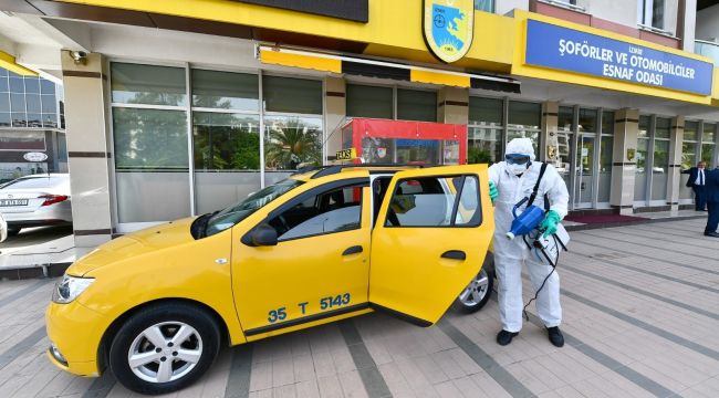 Otobüs, taksi ve dolmuşlara virüs kalkanı