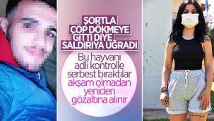 Şortla çöp atmaya gidince saldırıya uğradı