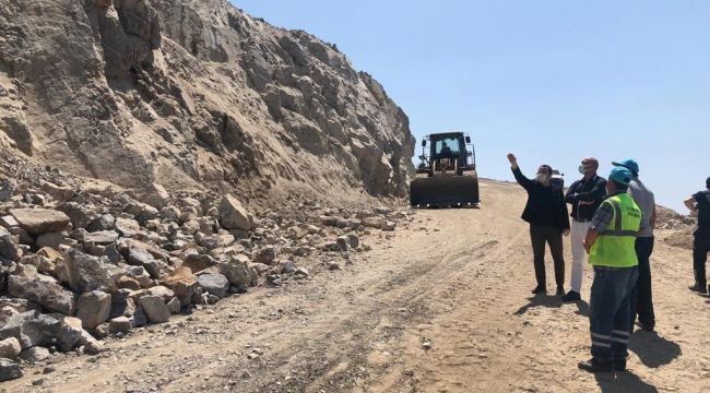 Spil Dağı'nda yol çalışmaları devam ediyor