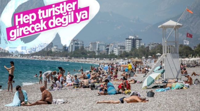 Tam kapanma biter bitmez sahillere akın ettiler