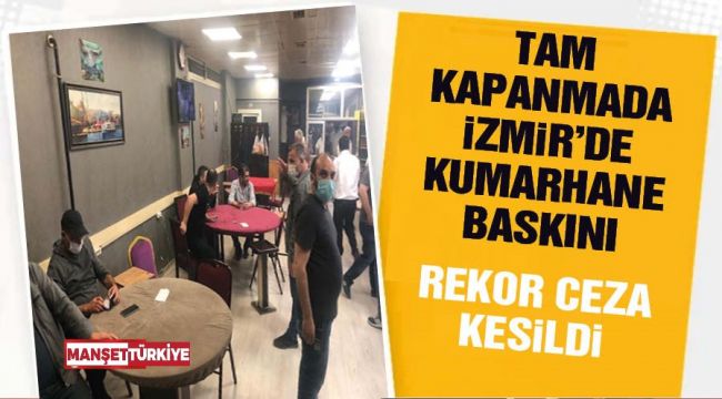 Tam kapanmada dernekte kumar partisine polis baskını