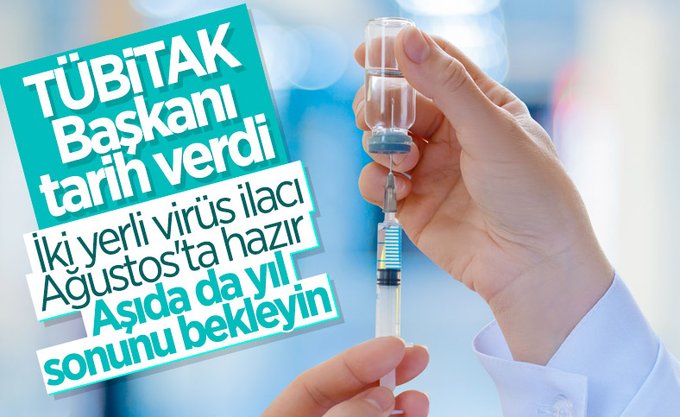 TÜBİTAK yerli aşının tarihini duyurdu