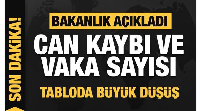 Vakalar 20 bine geriledi, ölümler 300'ün altına indi