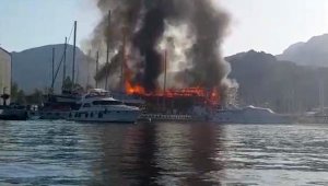 2 milyon liralık tekne küle döndü