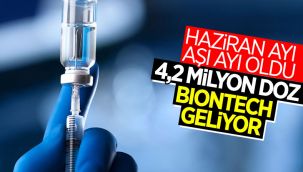 4.2 milyon doz BioNTech aşısı gelecek
