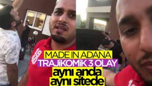 Adana'da aynı anda yaşanan 3 olayı birden görüntüledi