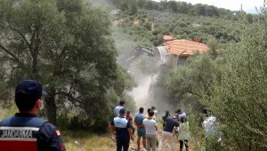 Akbük koyunda yıkımlar tekrar başladı