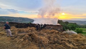 Akhisar'da yıldırım düştü, 2 kişi yaralandı