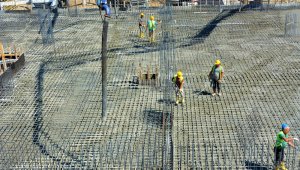 Aliağa Mesleki ve Çevresel Hastalıklar Hastanesi inşaatında yoğun mesai