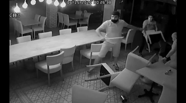 Başkan Atabay'a saldırı anı ortaya çıktı