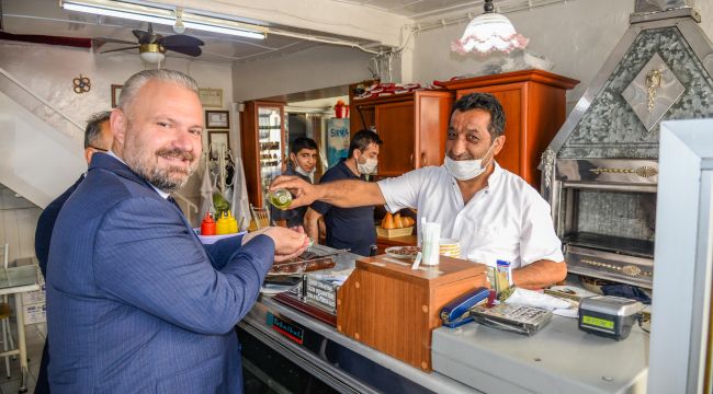 Başkan Pehlivan'dan esnafa moral ziyareti