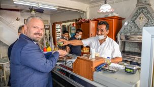 Başkan Pehlivan'dan esnafa moral ziyareti