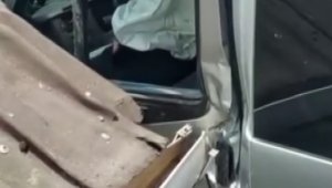 Beykoz'da kontrolden çıkan minibüs dehşet saçtı