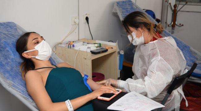 Bornova'da kan bağışı