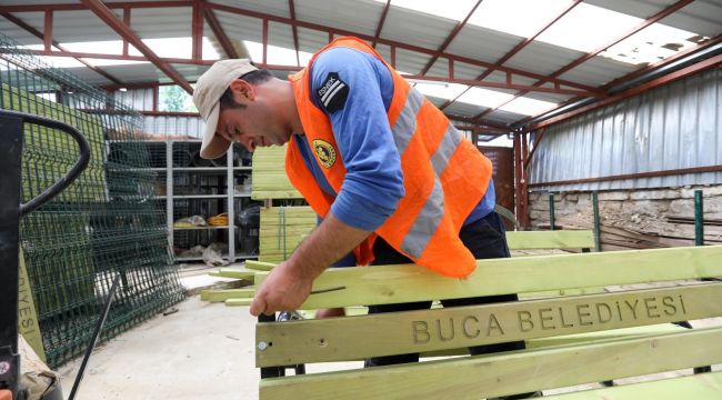 Buca'nın parklarında geri dönüşüm dönemi