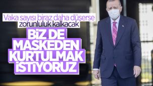 Cumhurbaşkanı Erdoğan'dan maske açıklaması