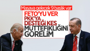 Cumhurbaşkanı Erdoğan ile Biden, 9 kritik konuyu görüşecek