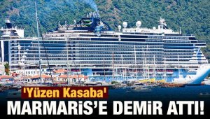 Dev gemi Marmaris'e yanaştı