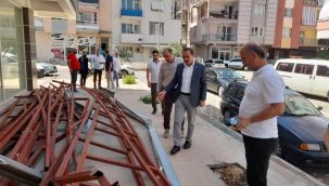 Fırtına ve yağıştan etkilenen ilçelere geçmiş olsun ziyareti