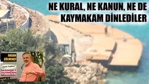 Gözümüzün içine baka baka denizi doldurdular