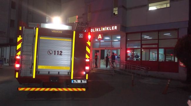 Hastanede yangın çıktı, 21 hasta farklı servislere tahliye edildi