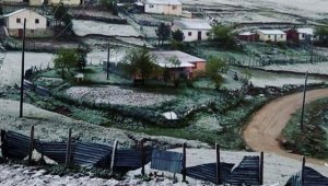 Haziran ayında yaylalara kar yağdı