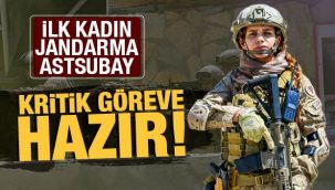 İlk kadın Jandarma Komando Astsubay göreve hazır