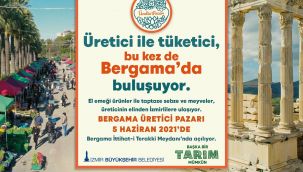 İzmir'in dördüncü yerel üretici pazarı Bergama'da açılıyor