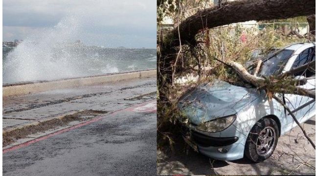İzmir'e fırtına kabusu! Ortalığı yıktı geçti