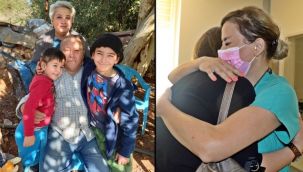 Koronadan ölen kadının eşi ve kızı doktoru duygulandırdı