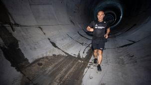 Metro tünelinde sabah koşusu