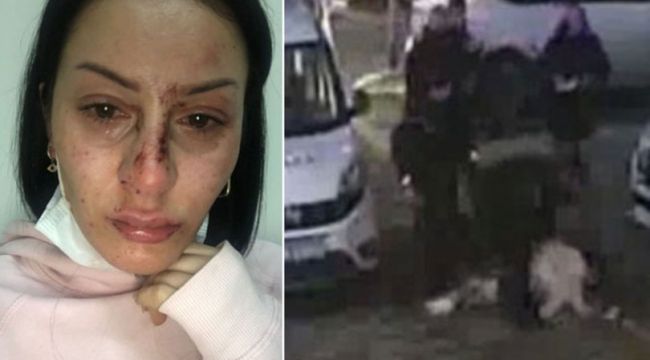 Polisten kadına şiddet