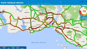 Sağanak yağış sonrası trafik felaketi