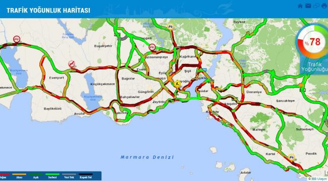 Sağanak yağış sonrası trafik felaketi