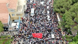 Şehit polisi, binlerce hemşehrisi uğurladı