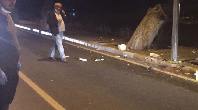 Urla'da motosiklet sürücüsü kazada hayatını kaybetti