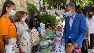 Urlalı kadınların el emekleri sergilendi 