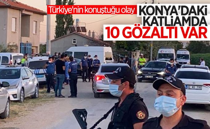7 kişinin öldürüldüğü katliamla ilgili 10 gözaltı