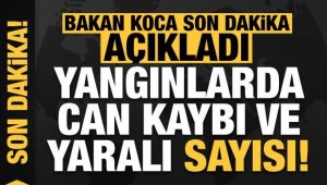 Bakan Koca: ''Manavgat'taki orman yangınında 3 can kaybımız var''