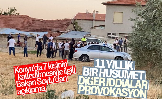 Bakan Soylu'dan Konya saldırısı açıklaması: Kürt-Türk meselesiyle ilgisi yok