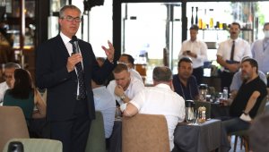 Başkan Arda, Sarnıç'taki iş dünyasıyla buluştu