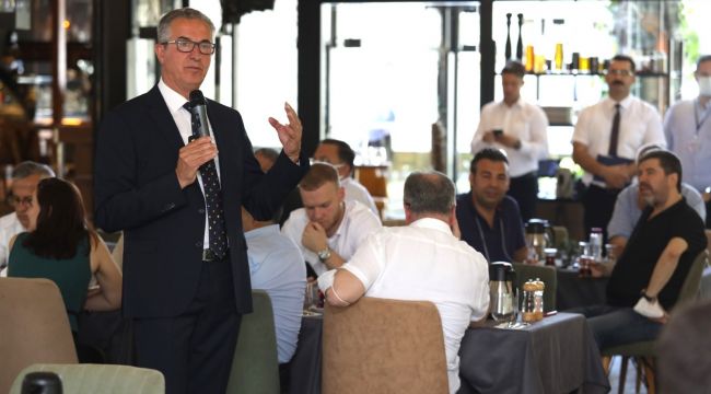 Başkan Arda, Sarnıç'taki iş dünyasıyla buluştu