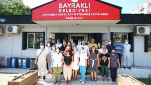 Bayraklı'da başkan ve personel bayramlaştı