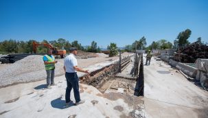 Başkan Soyer Turan'daki altyapı çalışmalarını inceledi