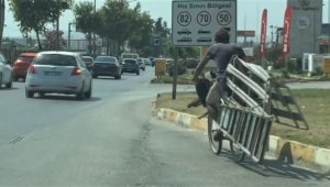 Bisikleti ile ölüme davetiye çıkardı