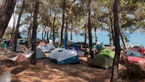 Çadır turizmi! Büyük yoğunluk yaşandı