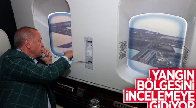 Cumhurbaşkanı Erdoğan yangın bölgesine gidiyor