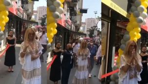 Dün felç geçiren! Tuğba Özay, bugün kuyumcu açılışına gitti